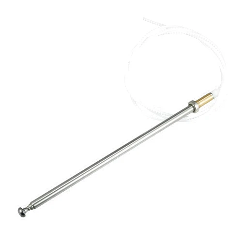 X AUTOHAUX Car AM FM Radio Signal Antenna Mast Replacement for Mercedes Benz 1981-1993 Silver Tone