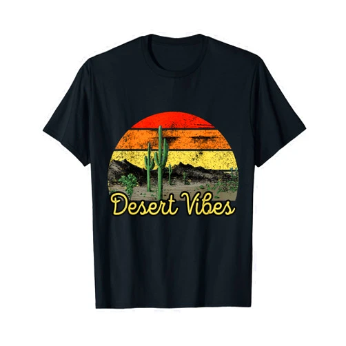 Retro Vintage Desert Vibes Cactus Lovers T-Shirt