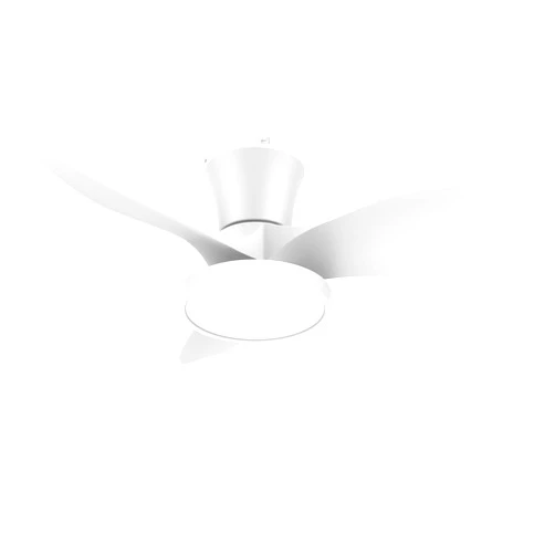 ocioc Quiet Ceiling Fan with LED Light DC motor 32 inch Large Air Volume Remote Control White for Kitchen Bedroom Dining room Patio
