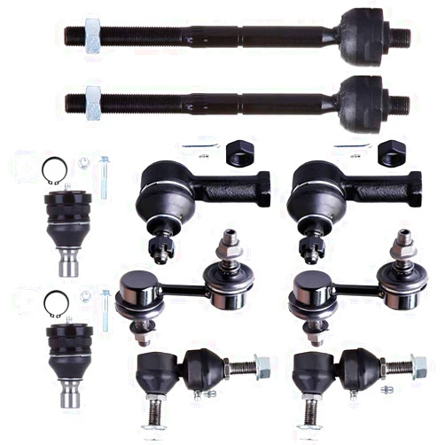 ROADFAR Inner Outer Tie Rods Stabilizer Links Lower Ball Joint Fit 2001-2005 For Chrysler Sebring 2001-2005 For Dodge Stratus Front And Rear Suspension Set of 10