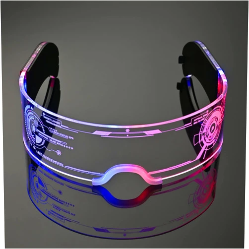 Oybete LED Light Up Glasses For Party LED Glasses For Adults Kids Futuristic Sunglasses Cosplay Costume Rave Accessories Glowing Neon Sunglasses,Gifts(Cool Glasses)