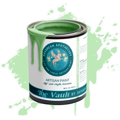 Daydream Apothecary Premium Chalk and Clay Paint for Furniture, Interior Paint for Home Décor, Paint for Wood DIY Projects, Matte Pastel-Mint Green Chalk Style Paint for Artists and Crafters -16oz