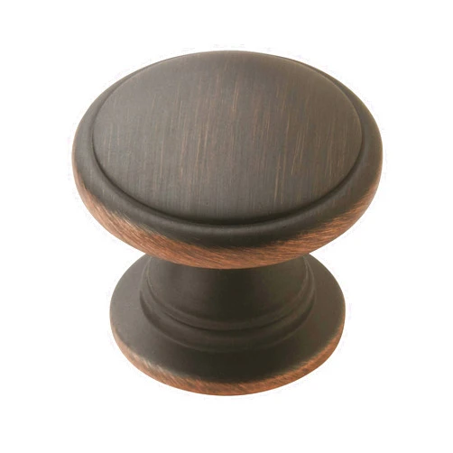 Amerock | Cabinet Knob | Oil Rubbed Bronze | 1-1/4 inch (32 mm) Diameter | Ravino | 1 Pack | Drawer Knob | Cabinet Hardware