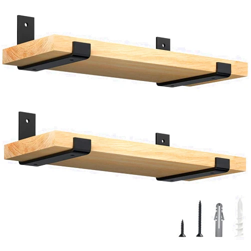 LuckIn 8 Inch Wall Shelf Brackets (Fit 7.25
