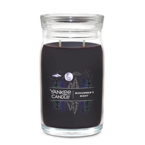 Yankee Candle MidSummer's Night Scented, Signature 20oz Large Jar 2-Wick Candle, Over 60 Hours of Burn Time, Ideal for Home Decor and Gifting