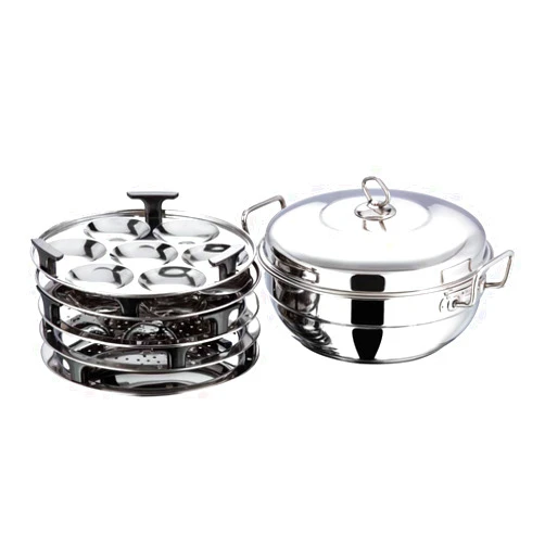 Vinod Stainless Steel 6 pcs Multi Kadai (Induction Friendly) lid, 26cm