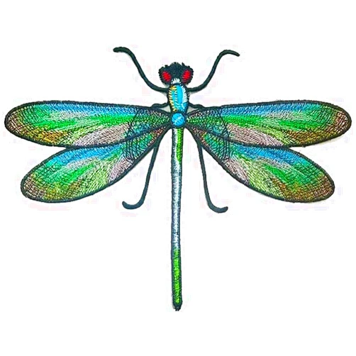TypoGrove Cute Dragonfly Delicate Embroidered Patches, Embroidery Patches, Iron On Patches, Sew On Applique Patch, Iron On Patches, Appliques,Embroidered Applique,Dragonfly Embroidered