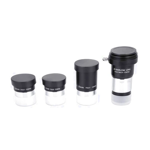 Bindpo 1.25inch Plossl Premium Telescope Eyepiece Set,4mm/10mm/ 25mm Plossl Eyepiece,2X Lens w/T Adapter,Multi Coated Eyepiece,Pure Optical Glass Lens,for Atronomical Eyepiece