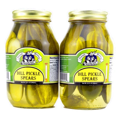 Amish Wedding Dill Pickle Spears 32oz (Pack of 2)