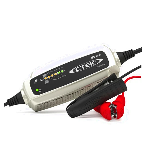 CTEK (56-865) US 0.8 12 Volt Fully Automatic 6 Step Battery Charger,Black