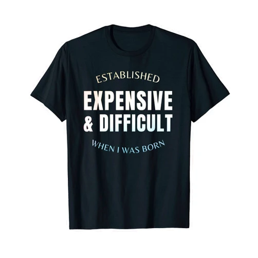 Comfy Chic Boutique Expensive Difficult Established Funny Spoiled Luxury Sassy T-Shirt