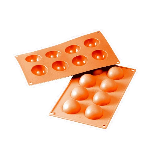 Silikomart Silicone Classic Collection Mold Shapes, Semi-Sphere, Medium