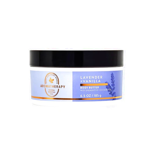 Generic Bath & Body Aromatherapy Lavender Vanilla Body Butter with Shea + Cocoa Butter, 6.5 oz. / 185 g (Packaging Styles May Vary)