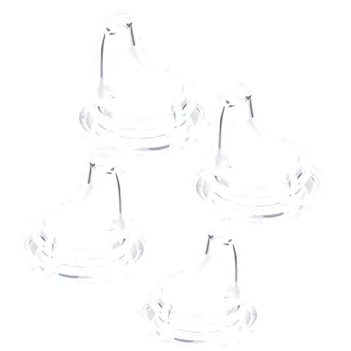 Generic 4 Pack Silicone Spout Replacement for NUK Active/Learner Cups - BPA-Free & Dishwasher Safe - Leak-Proof Nipple Spouts, Baby Bottle Parts, Toddler Sippy Cup Accessories (Clear)