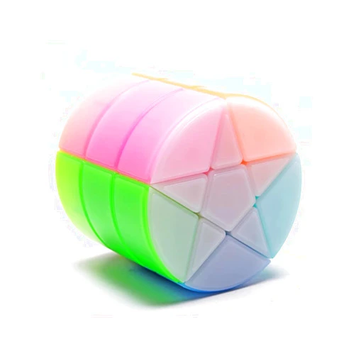AI-YUN 3x3x3 Cylinder Speed Cube 3x3x3 Barrel Cube 3-Layered Round Column Magic Cube Puzzle Toys Brain Teasers for Adults and Kids