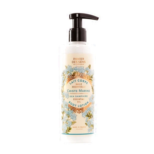 Panier des Sens – Sea Samphire Body Lotion for Dry Skin - Hydrating Body Cream for Women - Nourishing Fluid Body Moisturizer with Shea Butter, Olive Oil 97% Natural Ingredients Body Care - 8.45 Floz