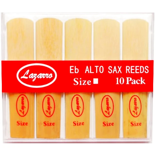 Lazarro® A-2.5-R Alto Saxophone Sax Reeds Size 2.5, Strength 2 1/2, Box of 10