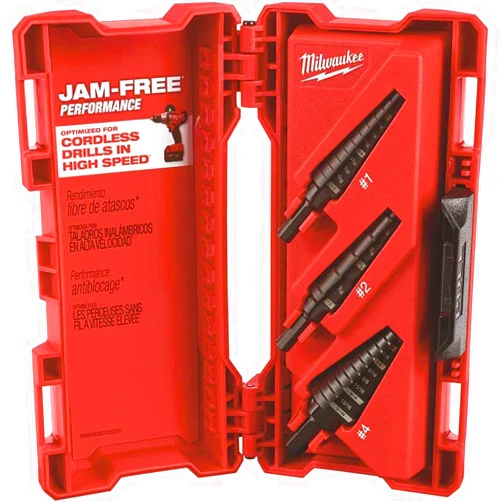 Milwaukee 48-89-9221 3 Piece Step Drill Bit Set