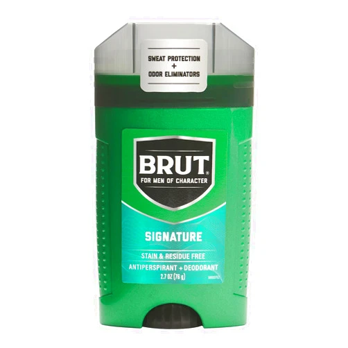 Brut Signature Scent Antiperspirant and Deodorant - Scented Deodorant Stick for Men - Powerful Sweat Protection - Eliminates Odors - 2.7 oz