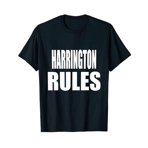 HARRINGTON Matching Family Reunion T Shirt HARRINGTON Rules Son Daughter Boy Girl Baby Name T-Shirt