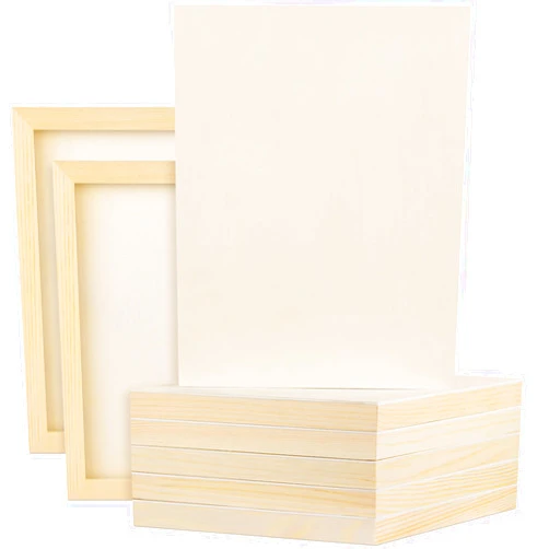 Aodaer 8 Pack Wood Panels 8 x 10 Inch Wooden Panels Canvas Unfinished Craft Wood Boards Panels for Art Crafts Acrylic and Oil Painting Pouring DIY Projects