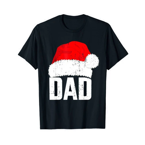 Matching family christmas pajamas store Dad with santa claus hat matching family christmas pajama T-Shirt