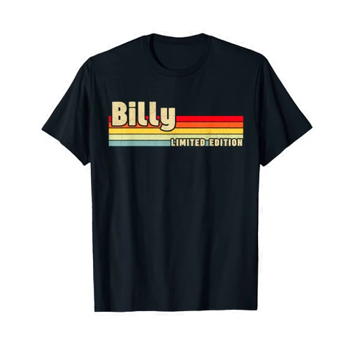First Names Apparel Billy Gift Name Personalized Birthday Funny Christmas T-Shirt