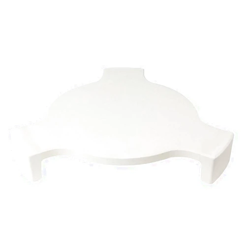Mydracas Ceramic Plates Deflector Big Green egg Accessories, Ceramic Pizza Stone Smoking Stone conveggtor Fit for Large Big Green Egg(L)