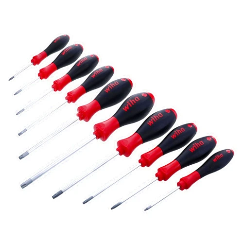 Wiha 36259 Tamper Resistant Torx Driver Set, T7s- T40s, 10 Piece