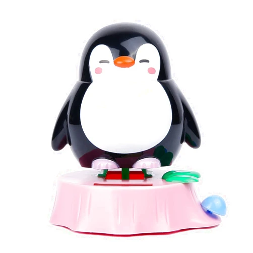 YGMONER Solar Dancing Animal Car Dashboard Decorations Shaking Body (Penguin)