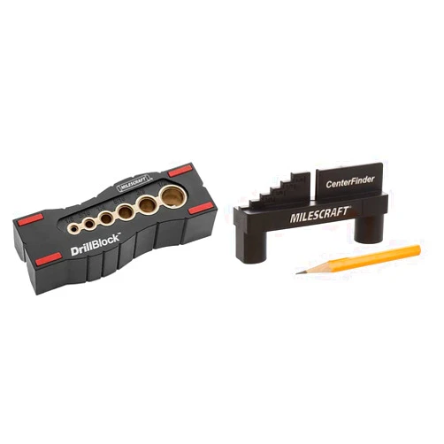 Milescraft 1312 Drill Block + Milescraft 8408 Center Finder