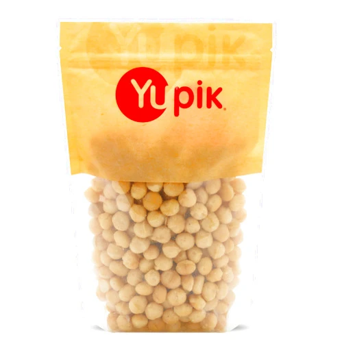 Yupik Macadamia Nuts, Large Pieces, 2.2 lb, Gluten-Free, Kosher, Raw Nuts, Broken Pieces, Unsalted, Unroasted, Oil-Free, Creamy Flavor, Source of Fiber, Healthy Snacks, Ideal for Baking & Cooking