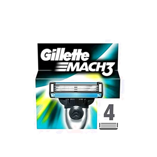 Gillette Mach-3 Cartridge - Pack of 4