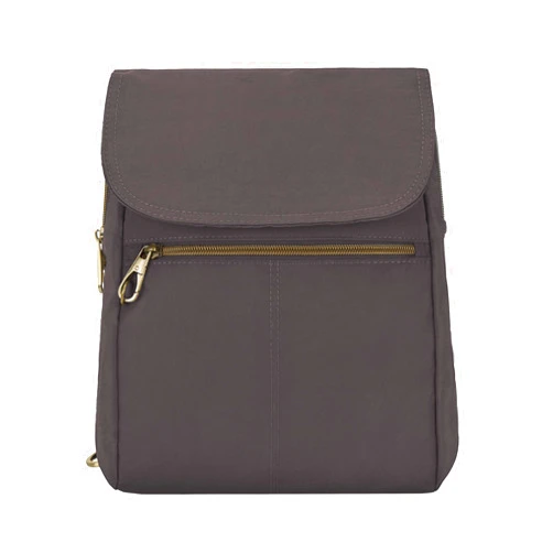 Travelon Anti-theft Signature Slim Backpack, Smoke