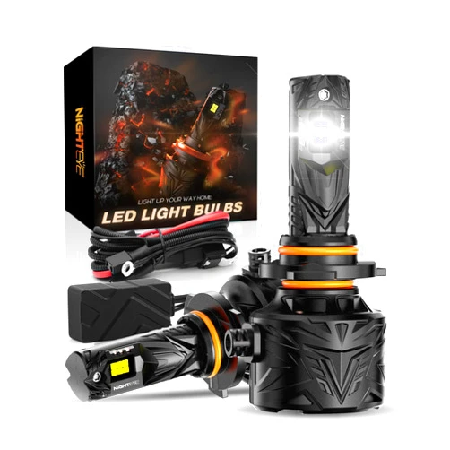 NIGHTEYE 50000LM 9005 Bulbs, 2024 Superior 1200% Ultra Bright 240W High Power 9005/HB3 Fog Bulbs, Canbus Ready Plug and Play 9005 Fog Lights, 6500K Cool White, Pack of 2