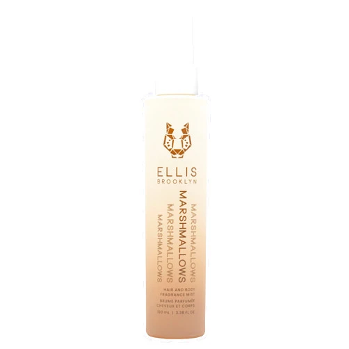 Ellis Brooklyn MARSHMALLOWS Hair And Body Fragrance Mist - Gourmand Perfume Mist with Marshmallow, Caramel Accord, & Milky Musks, Vegan Perfume, Made In The USA, 100ml 3.38 Fl Oz
