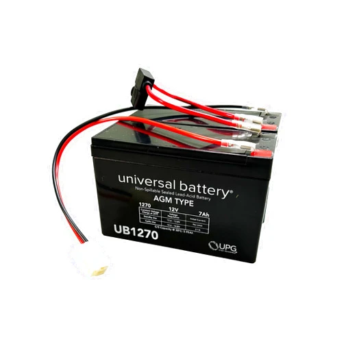 AlveyTech 24 Volt Razor Scooter Battery Replacement (7 Ah, Versions 45+) with Wiring Harness - SLA AGM Deep Cycle Rechargeable Zero Maintenance 2X 12v Battery Pack for Razor Pocket Mod Scooter, Vespa