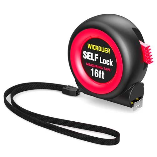 WICROUER Tape Measure16FT Self-Locking, Steel Made Retractable Measurement, Imperial/Metric Scale, MID Precision, Easy to Read, Used for Architects, Carpenters, Handicrafts. (16FT)
