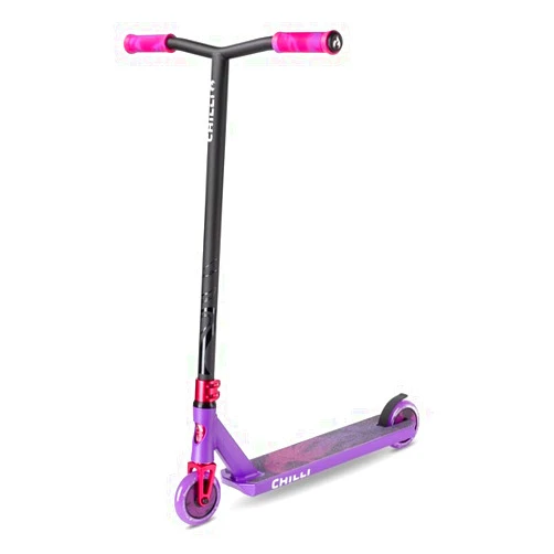 Chilli Pro Scooter Chilli Critter - Quality Freestyle Extreme Intermediate and Beginner Park Stunt Scooter for Ages 8+, 110 mm Wheels, Spider IHC Compression System