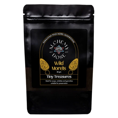 417 Alchemy Dose Dried Morel Mushrooms (Tiny Treasures 30 Gms)