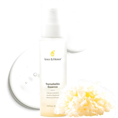 Terez & Honor Tremella Face Essence: Vegan Super Hydrator 3.4 fl.oz 100mL - Repairing Face Serum for Irritated Skin Redness Relief - Korean Skin Care