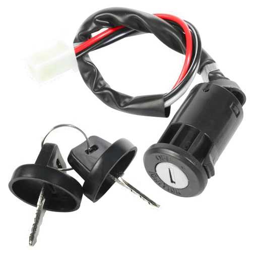 VARGTR Ignition Key Switch,Key Switch Starter Parts,Car Accessories Electric Scooter Key Ignition Switch with Cap for 50cc 70cc 90cc 110cc 125cc 150cc 200cc 250cc ATV Dirt Bike Electric Scooter