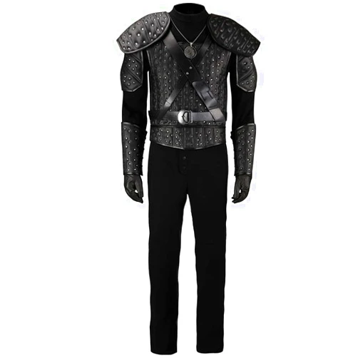 starfun White Wolf Black Cosplay Costume Halloween Leather Uniform Full Set Outfit