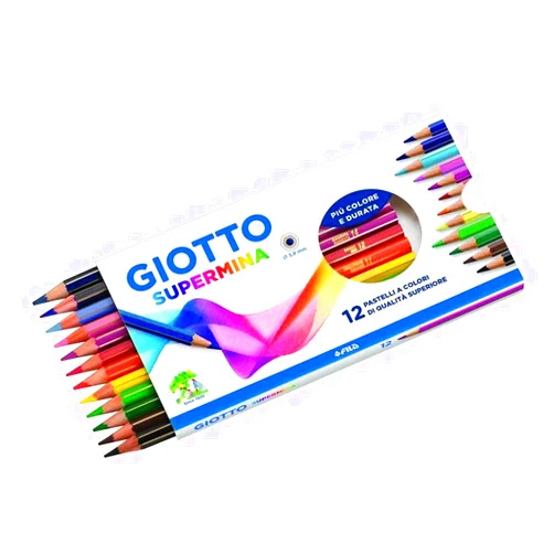 Giotto Supermina 12 Pieces – Pencil (12 Pieces), Assorted Models/Colours, 1 Unit