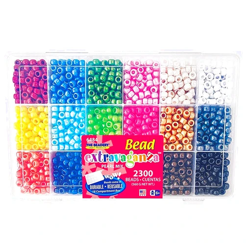 The Beadery - Bead Extravaganza Pearl Mix Bead Box - 2300 Beads - 6484