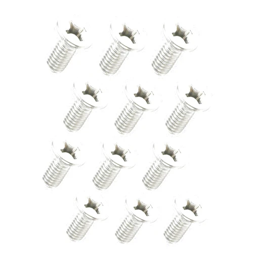 Bylikeho Stainless Steel Brake Disc Rotor Screws,12PCS Brake Disc Retaining Screw,Car Accessories Retaining Hardware Bolts Screw Kit for Front and Rear,Rotor Screws Replacement for Most Car Models