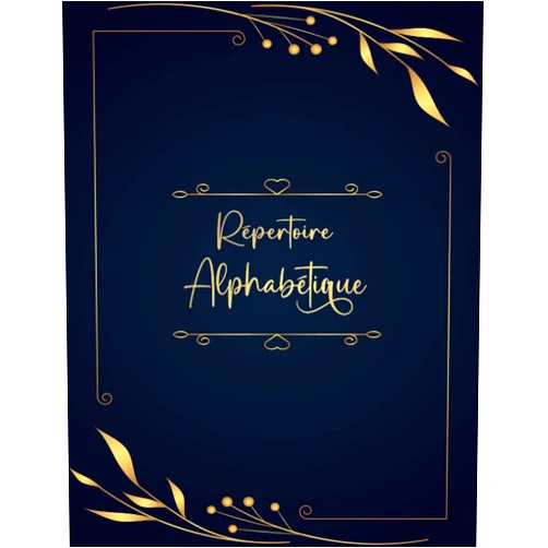 BMD FR PUBLISHING Répertoire Alphabétique: Carnet de Notes en ordre alphabétique de A à Z ( 4 Pages pour chaque lettre ) En format A4 ( 21.59 x 27.94 cm ) - 110 Pages (French Edition)