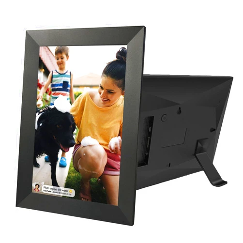 MythGeek Frameo 10.1 Inch WiFi Digital Picture Frame with 32GB Storage, HD IPS Touch Screen, Auto-Rotate, Wall Mountable, Instant Photo and Video Sharing via Frameo App
