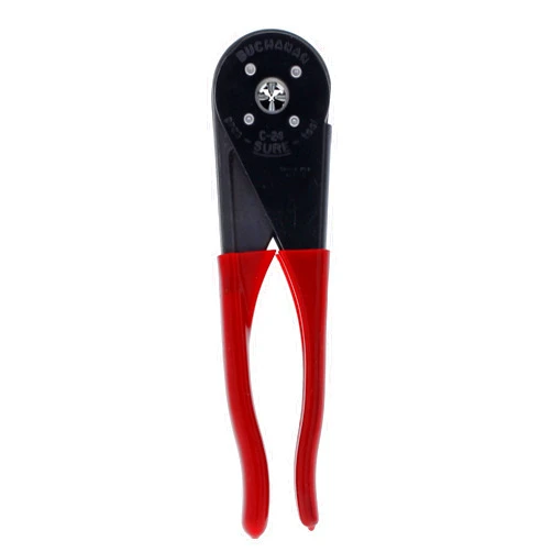 IDEAL INDUSTRIES INC. C24 Four-Way Crimp Tool – Spring Loaded, Fingertip Adjustment Wire Crimper for Two Connector Sizes