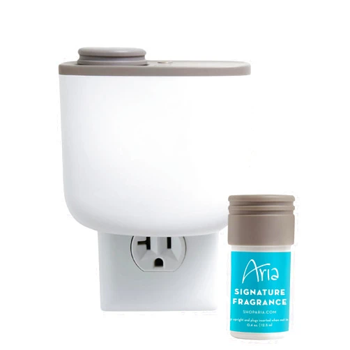Aria Mini Room Diffuser Set - Wall Plug - Luxury Hotel Scent - Vanilla, Lily of The Valley, Tuberose, Floral Gourmand and Amber - Signature Fragrance